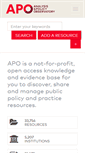 Mobile Screenshot of apo.org.au