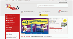 Desktop Screenshot of apo.de